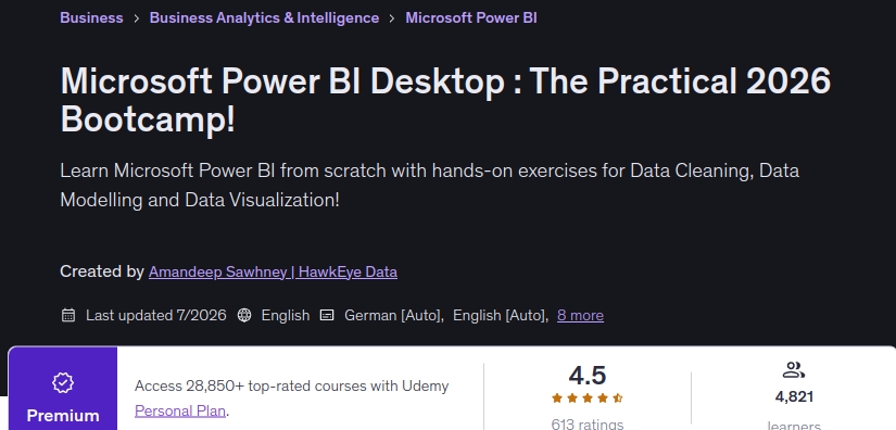 Pictures · Udemy — Microsoft Power BI Desktop : The Practical 2026 Bootcamp! 2026-4
