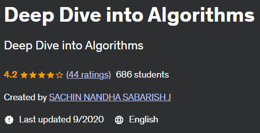 Pictures · Udemy — Deep Dive into Algorithms 2020-9