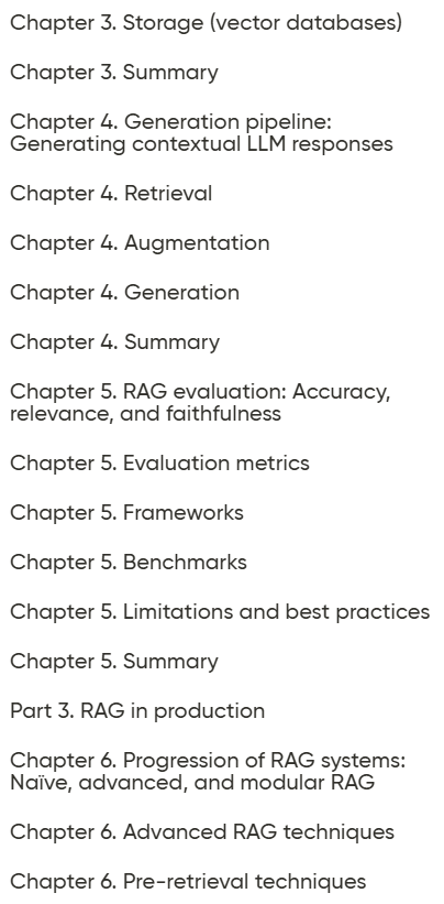 Course topics · Oreilly — A Simple Guide to Retrieval Augmented Generation, Video Edition 2025-6