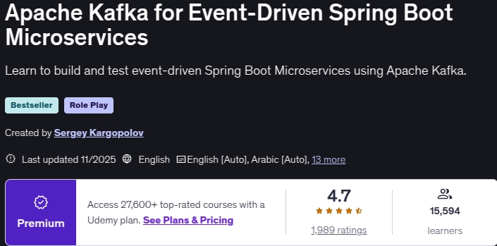 الصور · Apache Kafka for Event-Driven Spring Boot Microservices 2025-11
