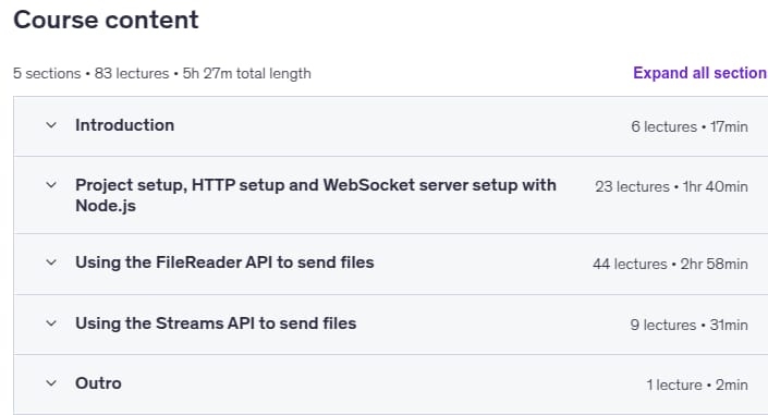 课程主题 · WebSockets 协议 - 传输文件课程 2026 2025-12