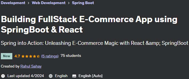 Pictures · Building FullStack E-Commerce App using SpringBoot & React 2024-4