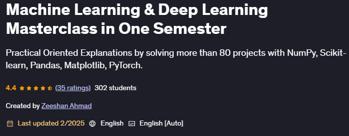 Pictures · Udemy — Machine Learning & Deep Learning Masterclass in One Semester 2025-2