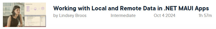 Pictures · Working with Local and Remote Data in .NET MAUI Apps 2024-10