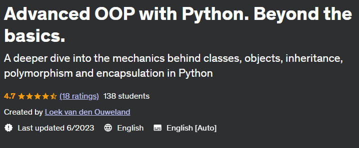Pictures · Advanced OOP with Python. Beyond the basics. 2023-6