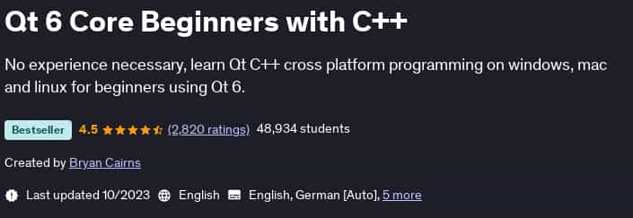 Pictures · Udemy — Qt 6 Core Beginners with C++ 2023-10
