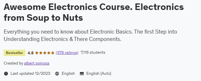 Pictures · Udemy — Awesome Electronics Course. Electronics from Soup to Nuts 2023-12
