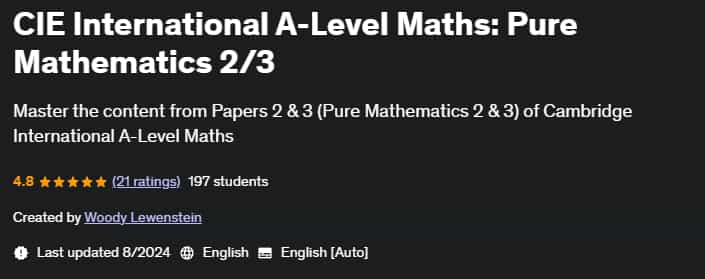 Pictures · Udemy — CIE International A-Level Maths: Pure Mathematics 2/3 2024-1