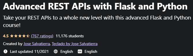 Pictures · Udemy — Advanced REST APIs with Flask and Python 2020-10