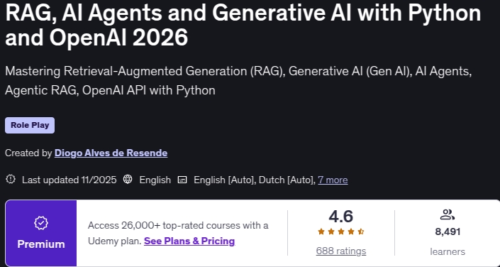 Pictures · RAG, AI Agents and Generative AI with Python and OpenAI 2026 2025-11