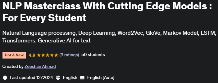 Pictures · Udemy — NLP Masterclass With Cutting Edge Models : For Every Student 2024-10