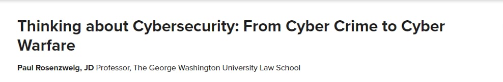 Pictures · The Great Courses — Thinking about Cybersecurity: From Cyber Crime to Cyber Warfare 2021-5