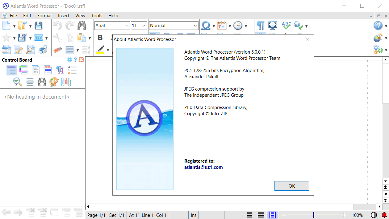 Pictures · Atlantis Word Processor 5.0.5.1