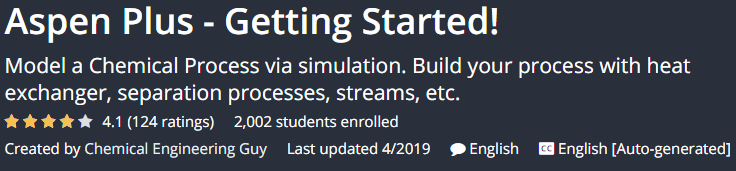 Pictures · Udemy — Aspen Plus – Getting Started! 2019-4