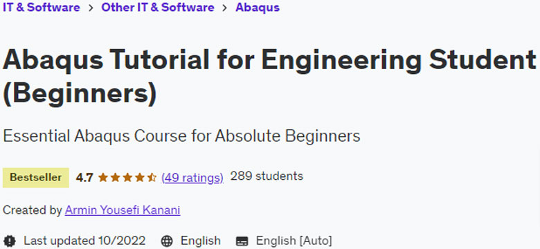 Pictures · Udemy — Abaqus Tutorial for Engineering Student (Beginners) 2022-10