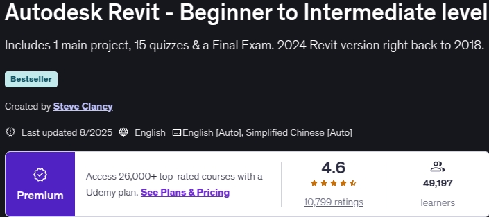 Pictures · Autodesk Revit – Beginner to Intermediate level 2025-8