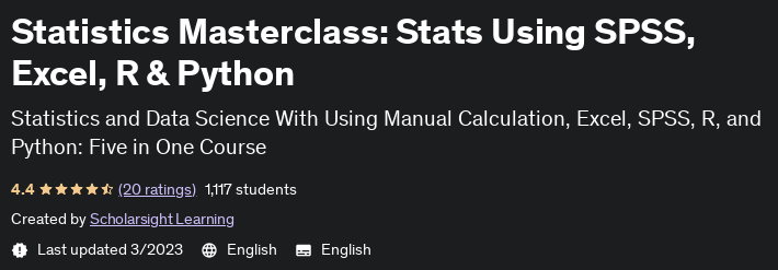 Pictures · Statistics Masterclass: Stats Using SPSS, Excel, R & Python 2022-5