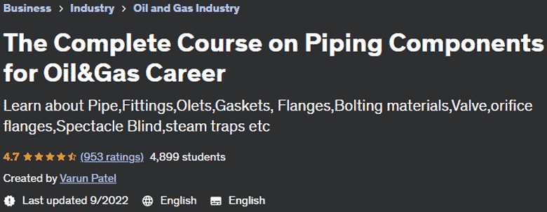 Pictures · The Complete Course on Piping Components for Oil&Gas Career 2022-9