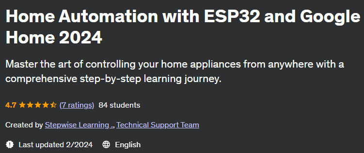 Pictures · Udemy — Home Automation with ESP32 and Google Home 2024 2024-2
