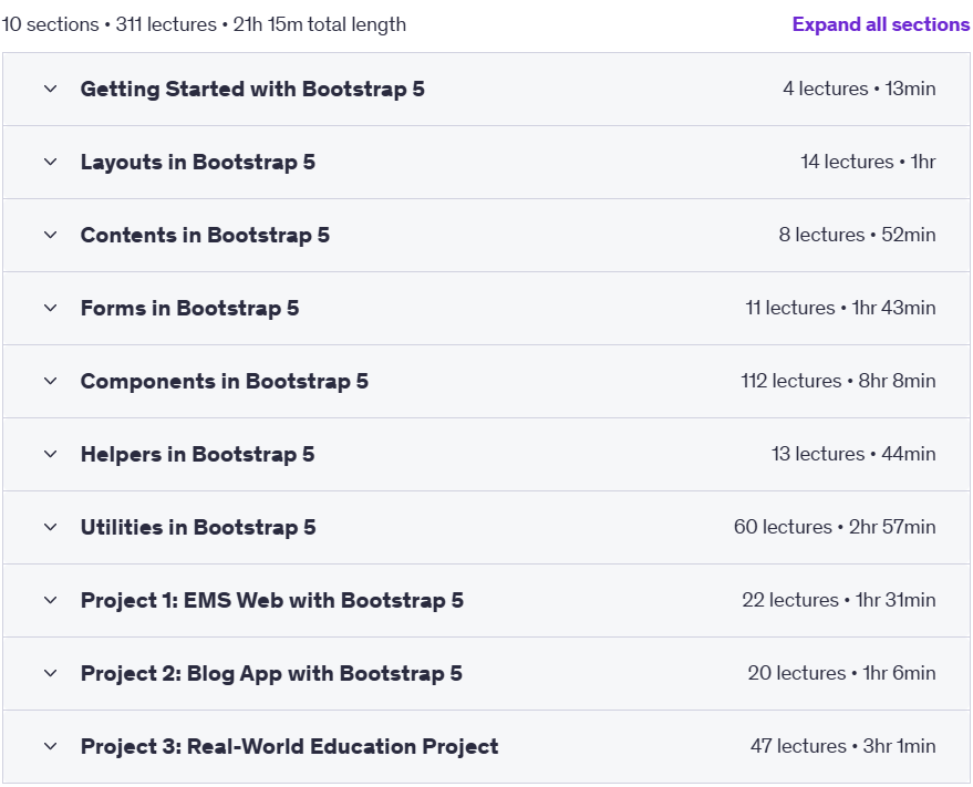 コースのトピック · 最後のボットストラップガイド - Bootstrap 5 Scratch から 2023-6