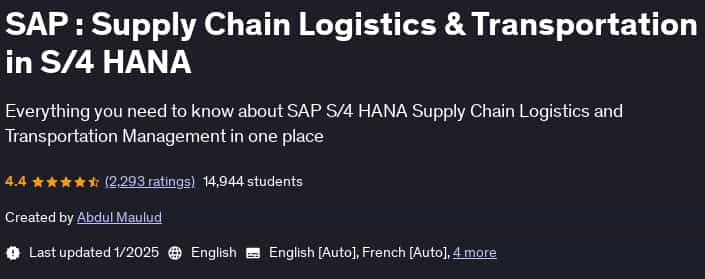Pictures · Udemy — SAP : Supply Chain Logistics & Transportation in S/4 HANA 2025-1