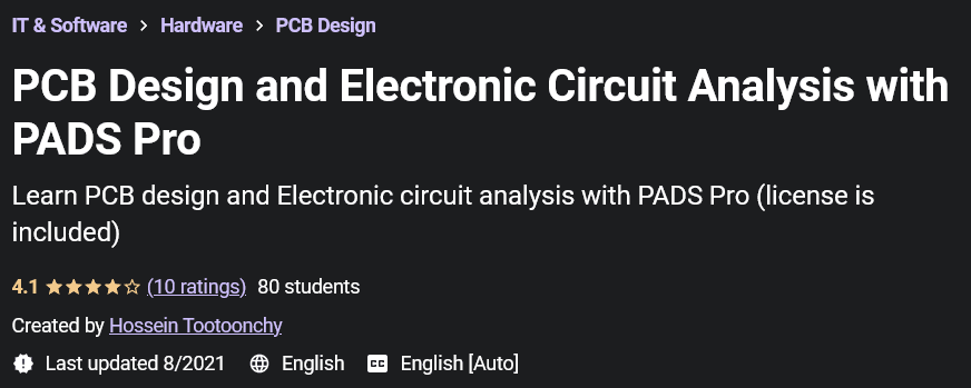 Pictures · Udemy — PCB Design and Electronic Circuit Analysis with PADS Pro 2021-8