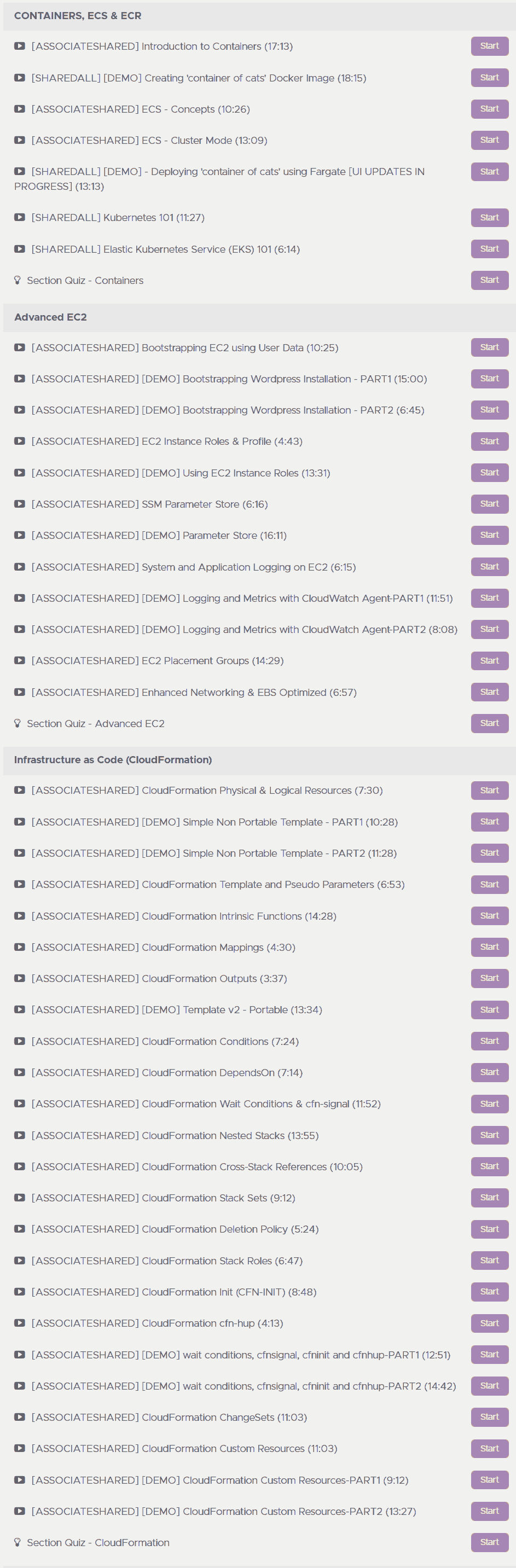 Course topics · Adrian Cantrill — AWS Certified SysOps Administrator – Associate 2023-7