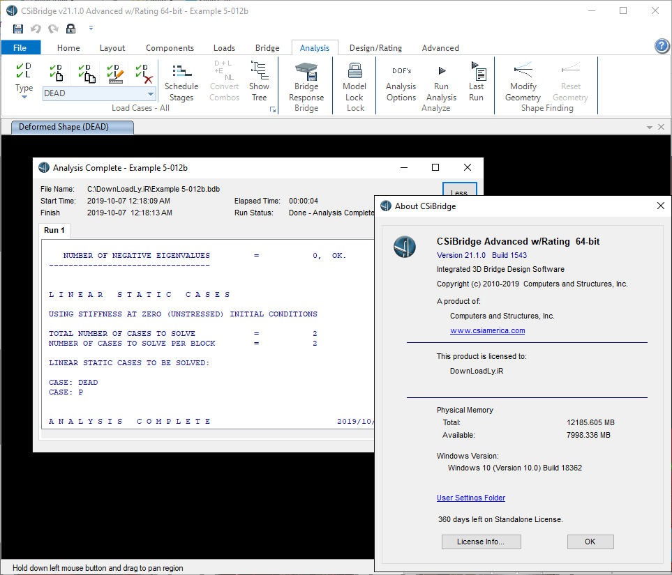 Pictures · CSiBridge Advanced with Rating 26.3.0.3324 x64