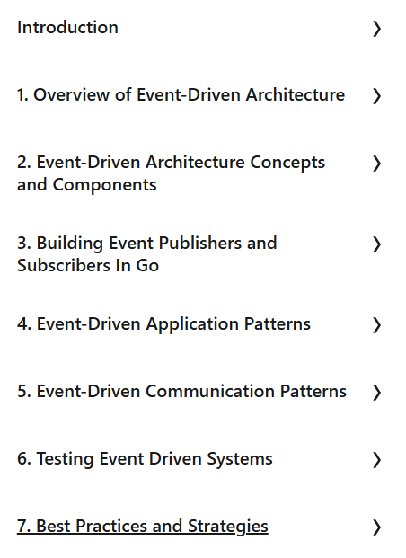 Course topics · Building Event-Driven Applications In Go 2024-11