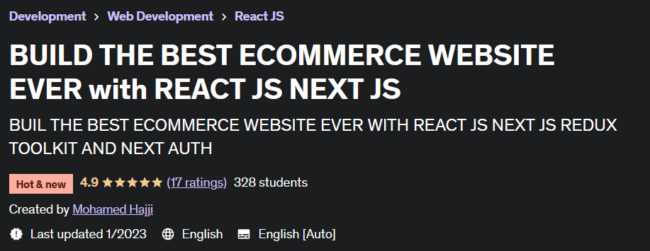 Pictures · Udemy — BUILD THE BEST ECOMMERCE WEBSITE EVER with REACT JS NEXT JS 2023-1