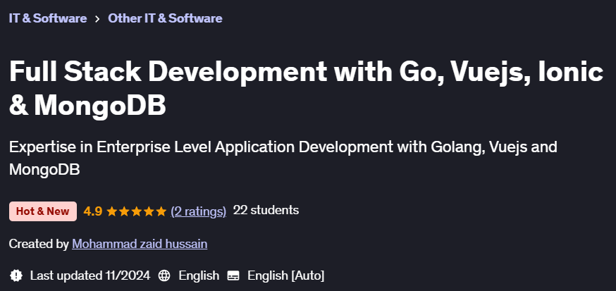 Pictures · Full Stack Development with Go, Vuejs, Ionic & MongoDB 2024-11