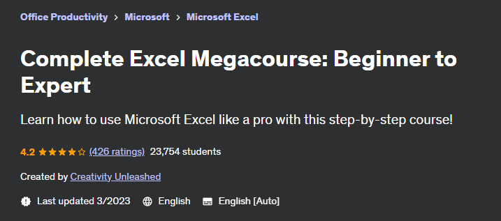 Pictures · Udemy — Complete Excel Megacourse: Beginner to Expert 2023-3/2024-12
