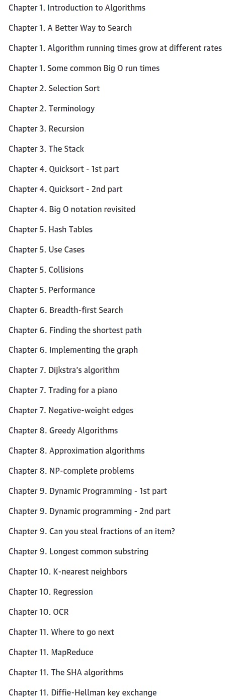 Course topics · Oreilly – Grokking Algorithms Video Edition 2019-1