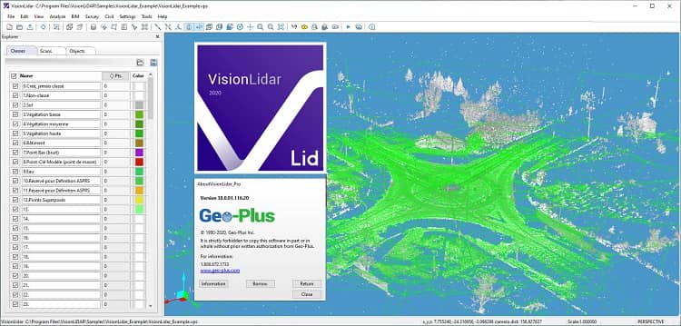 Pictures · Geo-Plus VisionLidar 2020 version 30.0.01.116.20