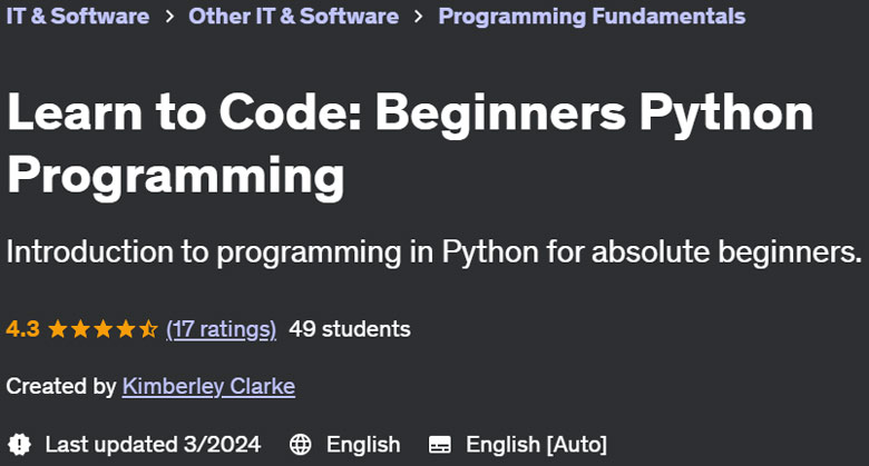 Pictures · Udemy — Learn to Code: Beginners Python Programming 2024-3