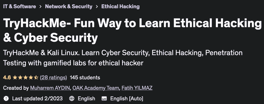 Pictures · TryHackMe- Fun Way to Learn Ethical Hacking & Cyber Security 2022-12