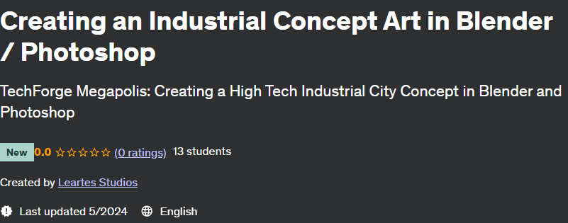 Pictures · Udemy — Creating an Industrial Concept Art in Blender / Photoshop 2024-5