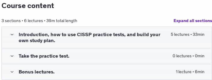 Course topics · HARD CISSP practice questions #1: All CISSP domains – 125Q 2025-1