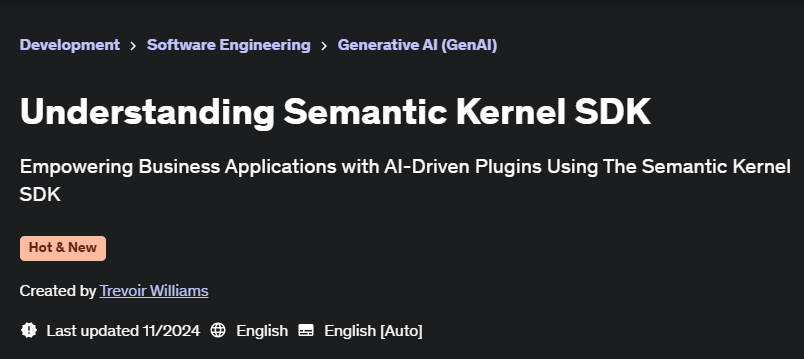 Pictures · Udemy — Understanding Semantic Kernel SDK 2024-11