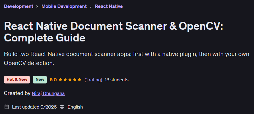 الصور · React Native فحص المستندات و OpenCV: دليل كامل 2026-9