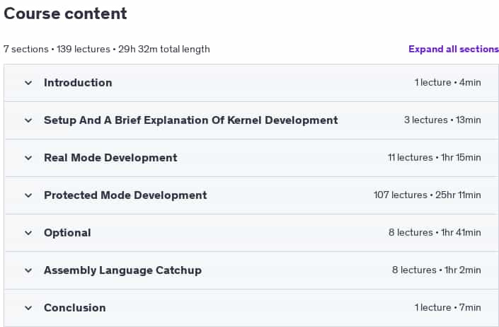 Course topics · Developing a Multithreaded Kernel From Scratch! 2024-11