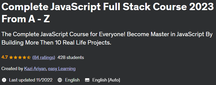 Pictures · Udemy — Complete JavaScript Full Stack Course 2023 From A – Z 2022-1