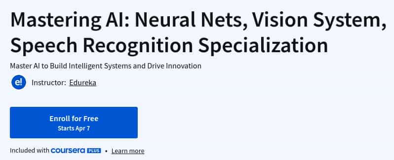 Pictures · Coursera — Mastering AI: Neural Nets, Vision System, Speech Recognition Specialization 2025-4