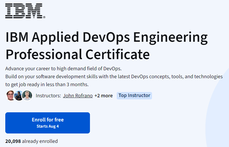 चित्र · आईबीएम लागू DevOps इंजीनियरिंग पेशेवर प्रमाण पत्र 2024-1