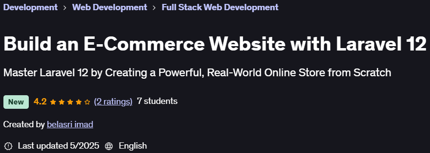 Pictures · Udemy — Build an E-Commerce Website with Laravel 12 2025-5