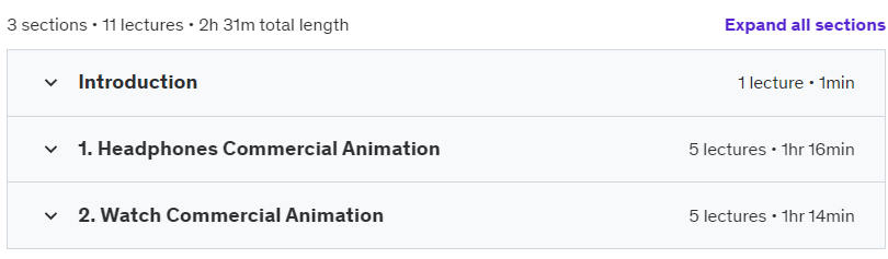 Course topics · Unreal Engine 5: Product Animation / Visualization 2023-3