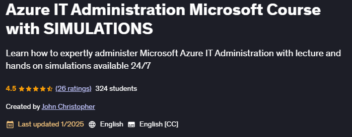Pictures · Udemy — Azure IT Administration Microsoft Course with SIMULATIONS 2025-1