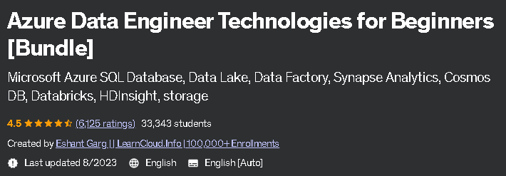 Pictures · Udemy — Azure Data Engineer Technologies for Beginners [Bundle] 2022-3/2024-1