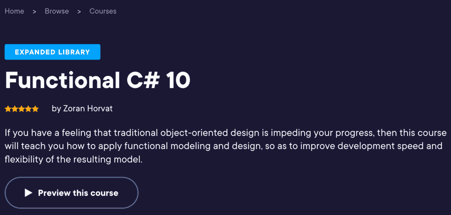 Pictures · Pluralsight — Functional C# 10 2022-11