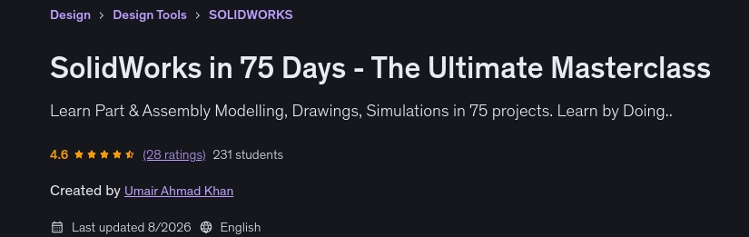 이미지 · SolidWorks 안에서 75 최종 - The Ultimate 종합 강좌 2026-4